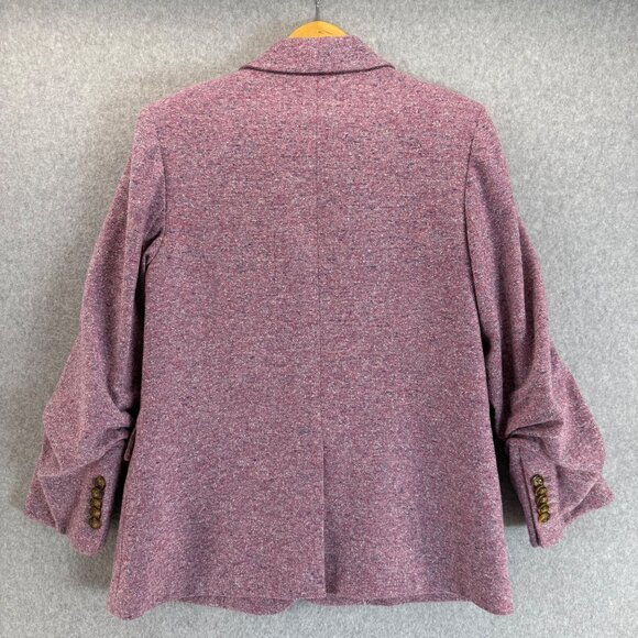 Veronica Beard Revolve Beacon Dickey Jacket Orchid Pink Tweed Womens‎ Size 14 - Picture 9 of 16